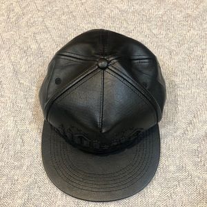 Black Leather Cap
